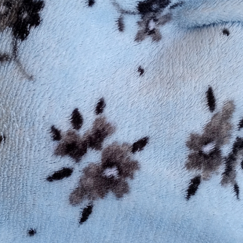 Hotel Spa Collection Fleece Blue Floral Print Loungewear Pajama Pants XL - Picture 5 of 5